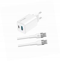 Szybka ładowarka GaN 45W 2 wejścia z długim kablem 2m do Xiaomi Redmi 9 4G