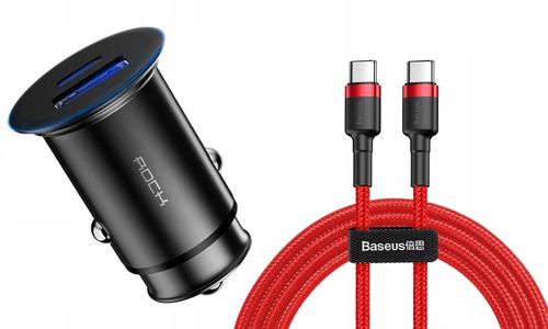 Ładowarka Samochodowa USB-C PD ROCK Quick Charge 4 na Arena.pl