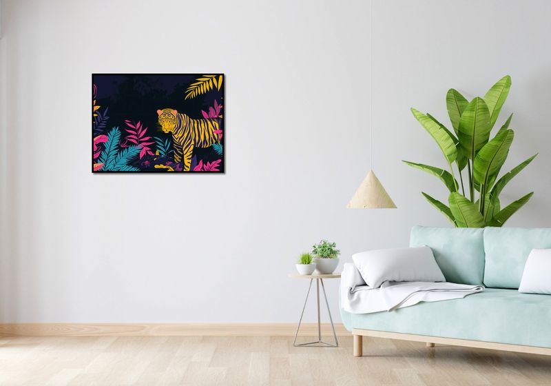 Plakat 80x60cm Tygrys w Rozdarciu zdjęcie 4