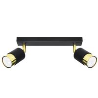 Nowoczesna lampa sufitowa SL.1070 ruchome tuby czarne złote