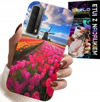 ETUI DO HUAWEI P SMART 2021 - POLE KOLOROWYCH TULIPANÓW, TULIPAN, CASE