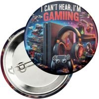 Przypinka z agrafką 59mm - GAMER GAMEPAD GAMBLING GRY