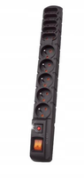 Listwa przeciwprzepięciowa Acar S10 czarna automat 3m