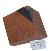 Nowoczesna urna kremacyjna Solidna drewniana urna / Plakietka