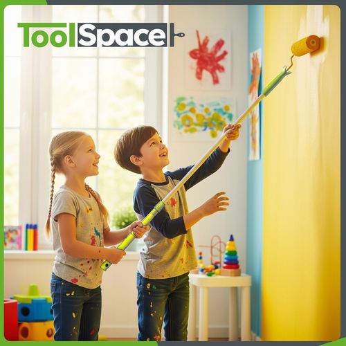 WAŁEK MALARSKI 25cm Zestaw do malowania Ścian i Sufitów Kij teleskopowy PL na Arena.pl