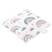 BOCIOLAND Termofor z pestek wiśni 20x20cm tęcza