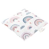 BOCIOLAND Termofor z pestek wiśni 20x20cm tęcza