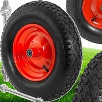 KOŁO KÓŁKO TACZKI TACZEK WÓZKA 400-8 6PR POMPOWANE Z OSIĄ OPONA MOCNE