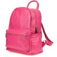 Skórzany plecak A4 duży pojemny do szkoły Włoski kremowy P16