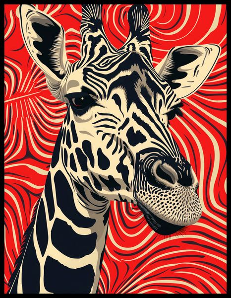 Plakat 50x65cm Wzrok Żyrafy zdjęcie 2