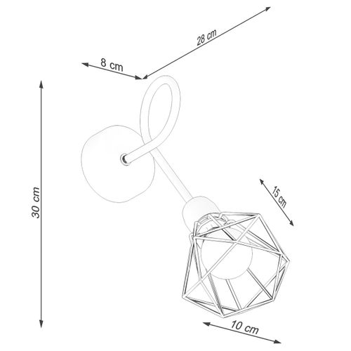 Kinkiet ARTEMIS 1S czarny na Arena.pl