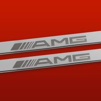 Listwa progowa MERCEDES E W124 AMG Stal nierdzewna 304 połysk 2szt