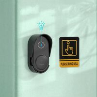 Dzwonek bezprzewodowy z daszkiem, wodoodporny, zewnętrzny, do drzwi, bramy