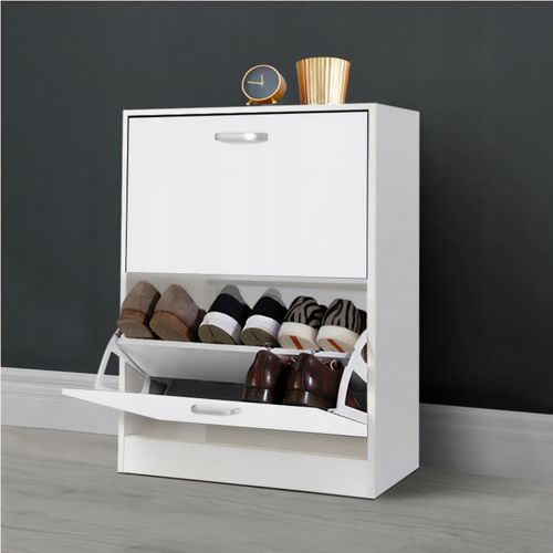 SZAFKA na buty regał 2 komory OBUWIE komoda pojemna do przedpokoju REGAŁ na Arena.pl