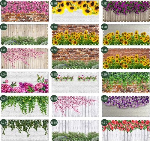 Osłona na balkon dekoracja balkonu SURFINIE kwiaty 10x10 cm na Arena.pl