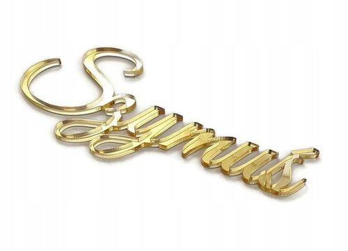 Topper na komunie złoty ZESTAW dekoracji na tort komunijny IMIĘ krzyż napis na Arena.pl