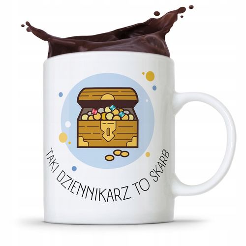 Kubek Dziennikarza Reportera Taki To Skarb Prezent Z Nadrukiem Ze Zdjęciem na Arena.pl