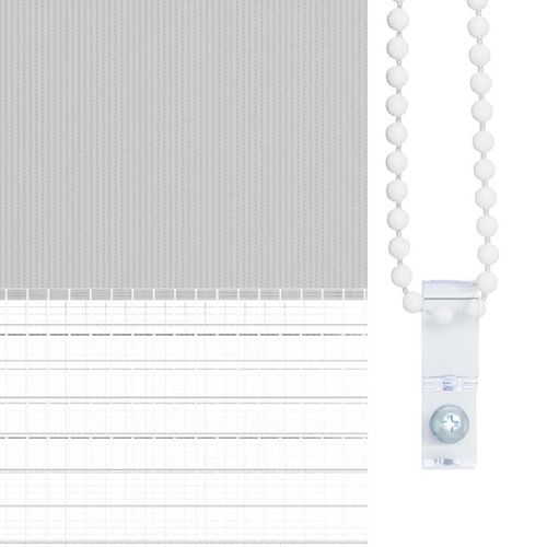 Roleta zebra, jasnoszara, szerokość tkaniny 120,9cm, poliester na Arena.pl