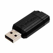 verbatim pendrive 16gb usb-a 2.0pinstripe czarny/black 49063