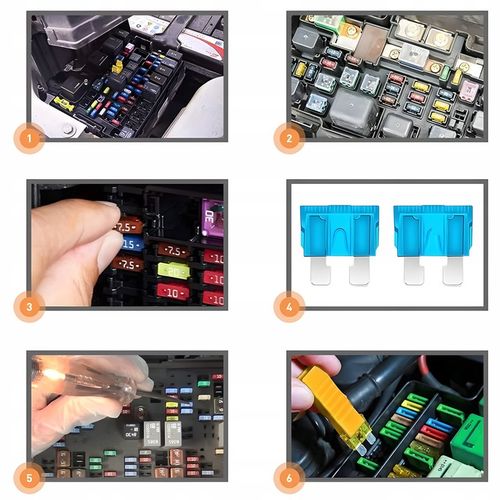 ZESTAW BEZPIECZNIKÓW SAMOCHODOWYCH MINI + UNI + PRÓBNIK 6-24V 12V 240szt. na Arena.pl