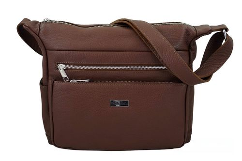 Codzienna i praktyczna torebka na ramię - Brązowa na Arena.pl