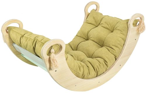 Bujak Huśtawka Tęczowy Most + PODUSZKA Zestaw Montessori na Arena.pl