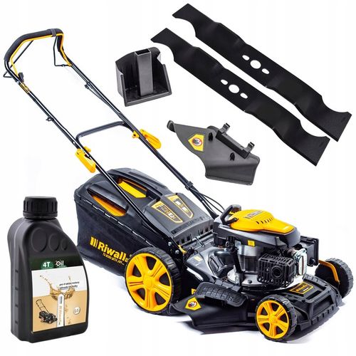 KOSIARKA SPALINOWA Z NAPĘDEM RIWALL 51CM 9w1 Z NAPĘDEM 5190 Z 2 NOŻAMI na Arena.pl