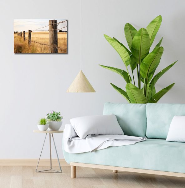 Obraz 50x30cm Płot na Polu zdjęcie 2