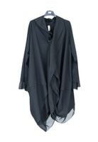 WENDY TRENDY Czarny PŁASZCZYK narzutka