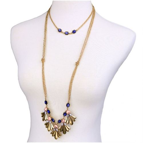 NASZYJNIK KOLIA PODWÓJNA GOLD na Arena.pl