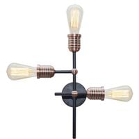 Plafon KIRIMU 33-66893 industrialna żarówki bulbs sticks loft czarna