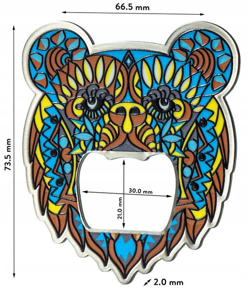 OTWIERACZ STALOWY DO BUTELEK NAPOJÓW KAPSLI MIŚ zdjęcie 8