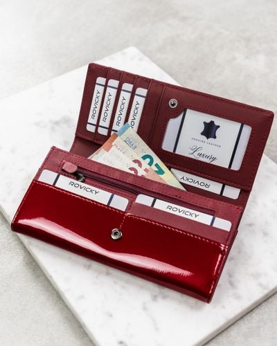 portfel damski skórzany h27-1-sh9-6024 red na Arena.pl