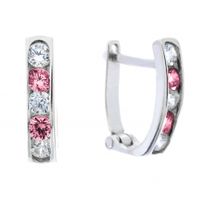 KOLCZYKI SREBRNE PASKI ZAPIĘCIA ANGIELSKIE RÓŻNE KOLORY SREBRO PRÓBY 925