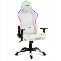 Fotel Gamingowy HUZARO FORCE 6.2 White RGB LED