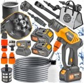 Myjka Ciśnieniowa Akumulatorowa elektryczna MOCNA 60 bar Duże aku 4AH