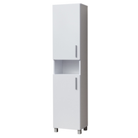 Szafka Słupek łazienkowy front zew. na nóżkach Lewa 421 Biała