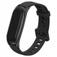 Czarny Pasek do xiaomi mi band 3 4 5 6 opaska duo gumowa kolory silna mocna