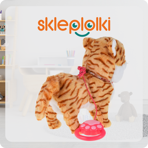 KOT INTERAKTYWNY KOTEK NA SMYCZY MIAUCZY CHODZI GRA DLA DZIECKA NA PREZENT na Arena.pl