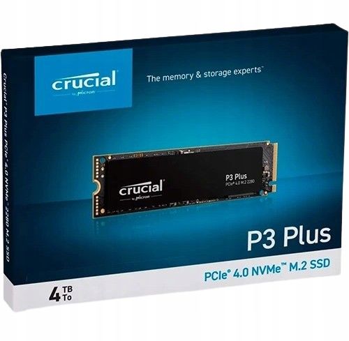 DYSK SSD CRUCIAL P3 PLUS M.2 2280 PCIe Gen4 NVMe 4TB CT4000P3PSSD8 na Arena.pl