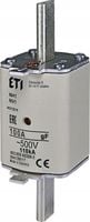 2 x 2 x ETI WKŁADKA TOPIKOWA BEZPIECZNIKOWA SZYBKA NH1/WT-1 gF 500V 100A 00