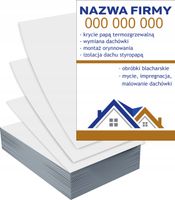 Ulotki A6 1000szt reklamowe firmowe DACHY OBRÓBKI BLACHARSKIE
