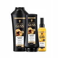 Gliss Ultimate Repair szampon 400ml + balsam 200ml + Olejek 150ml