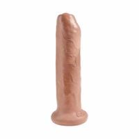 Dildo Z Ruchomym Napletkiem 18 Cm Brązowe