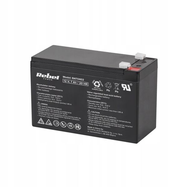 Akumulator żelowy 12 V / 7 Ah zdjęcie 4