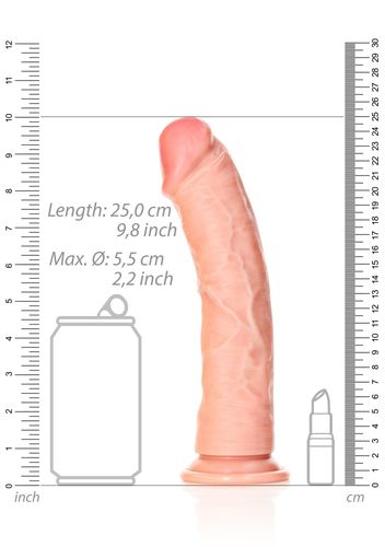 Curved Realistic Dildo With Suction Cup - 9""""/ 23 Cm na Arena.pl