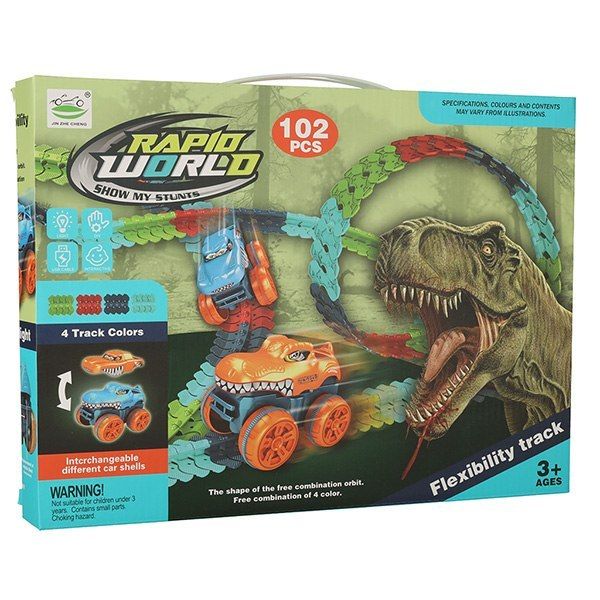 Tor samochodowy wyścigowy z samochodem 102 elementy zdjęcie 13