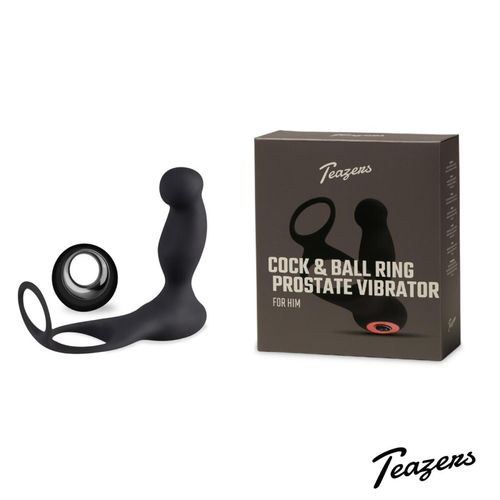 teazers cock & ball ring prostate vibrator with remote control na Arena.pl