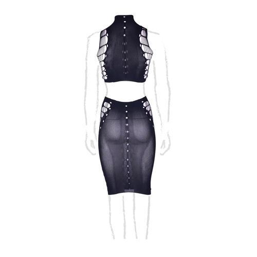 Kala Xxxvii - Two Piece With Turtleneck, Crop Top And Skirt - Plus Size na Arena.pl