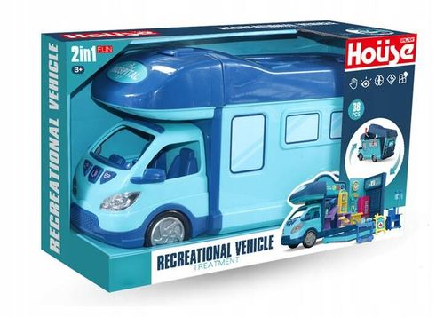 Kamper marzeń AUTO dla LALEK otwierany domek ZESTAW LEKARZ DOKTOR DENTYSTA na Arena.pl